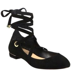 Diane von Furstenberg Dakar Lace Up Ballet Flat. Perfect for skirts and shorts.